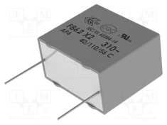 Condensator KEMET Polipropilenă X2 F862 1,5uF 31,5x25x13mm &plusmn;10%