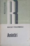 Amintiri - Iraclie Porumbescu, Editura Dacia 1978, Biografii, Carte in Romana, Paperback
