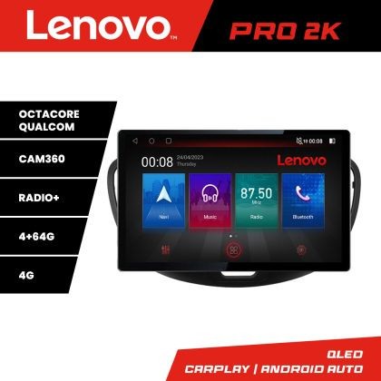 Navigatie Hyundai I10 2007-2013 Lenovo PRO 4+64 13 inch 2K android 4G DSP gps internet KIT-i10-2007 CarStore Technology