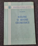 Maxime si minime geometrice/ Ion Ionescu