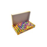 Cumpara ieftin Set 60 stampile de jucarie pentru copii, din plastic, multicolor, Isotrade