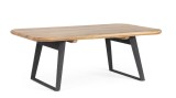 Cumpara ieftin Masuta lemn mango maro otel negru Nashik 118x70x45h