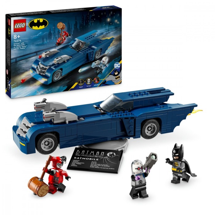 Batman&trade; cu Batmobile&trade; vs Harley Quinn&trade; si Mr. Freeze&trade;