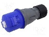 Conector alimentare AC, IEC 60309, IP44, 32A, 250V AC, 3 pini, AMPHENOL - 2CMA102031R1000