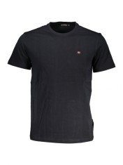 Tricou barbati, cu mini logo brodat, Regular fit, Negru (Marime: L) foto