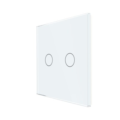 Panou Intrerupator Dublu cu Touch Din Sticla LUXION SmartElectro IntelligentHouse foto