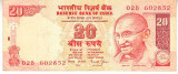M1 - Bancnota foarte veche - India - 20 rupii - 1997