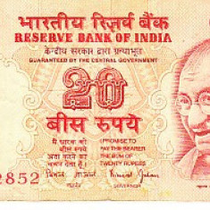M1 - Bancnota foarte veche - India - 20 rupii - 1997