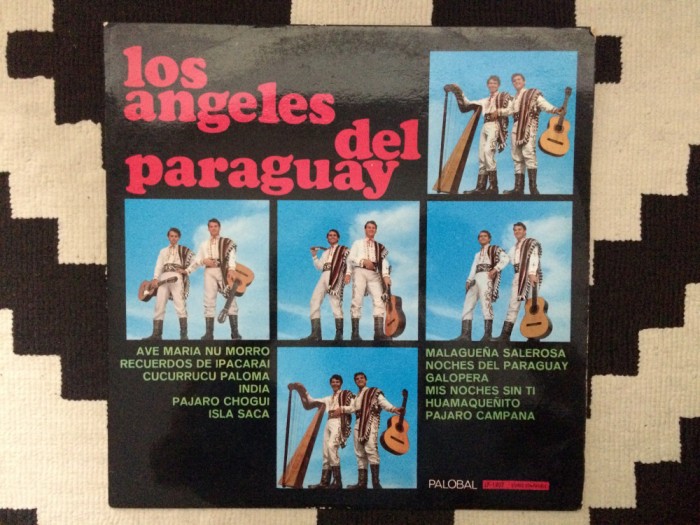 los angeles del paraguay 1968 disc vinyl lp muzica latino folclor latin folk VG