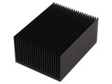 Radiator extrudat cu aripioare negru 100x75x45mm