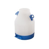 Bidon Plastic din PVC durabil, calitate alimentară, capacitate 30 L pentru Transport Lapte cu m&acirc;nere laterale, fără capac