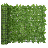 Paravan Balcon Frunze Verzi 400x100cm Polietilena Intimitate Terasa Gradina Protectie Solara