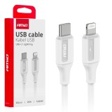 Cablu de &icirc;ncărcare USB-C - IPHONE LIGHTNING 20W 100cm AMIO-03922