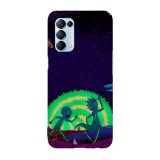 Husa compatibila cu Oppo Find X3 Lite model Run Morty Run, Silicon, TPU, Viceversa, Transparent, Carcasa
