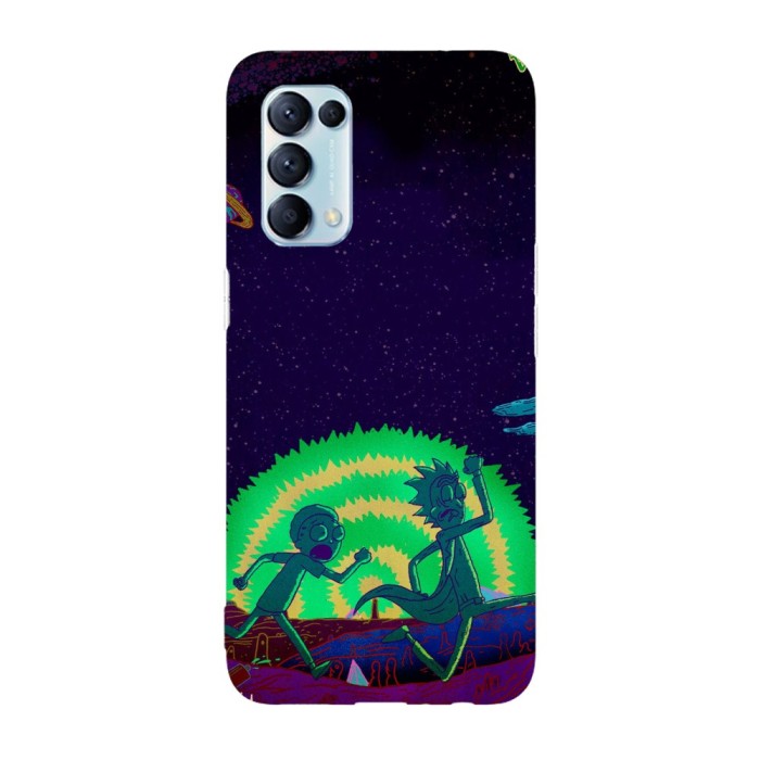 Husa compatibila cu Oppo Find X3 Lite model Run Morty Run, Silicon, TPU, Viceversa