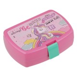Caserolă pentru alimente cu design Unicorn, 420 ml, Roz, CMCLASS