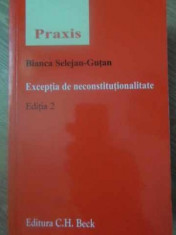 EXCEPTIA DE NECONSTITUTIONALITATE - BIANCA SELEJAN-GUTAN foto