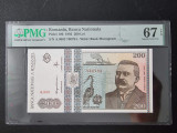 PMG 67 Bancnota gradata 200 lei 1992