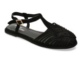 Cumpara ieftin Sandale FLAVIA PASSINI negre, A397, din material textil si piele naturala