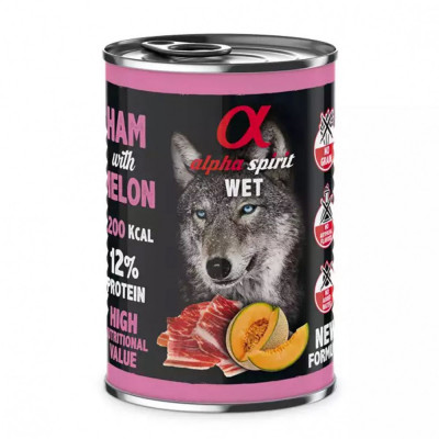 Alpha Spirit Dog Wet - Ham &amp;amp;amp; Melon 400 g foto