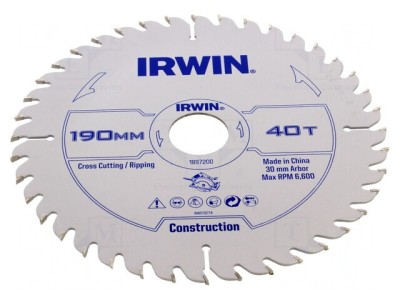 Disc ferăstrău circular 190mm 40 dinți lemn foto