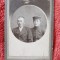 Fotografie tip CDV, doi camarazi, inceput de secol XX