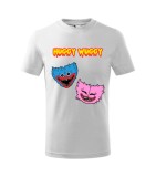 Tricou Personalizat Alb Huggy Wuggy pentru Copii 4