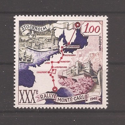 Monaco 1961 - 2 serii, 4 poze, MNH foto