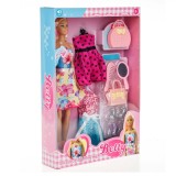 Păpușă Manechin, Betty, Vorbitoare, Rochii și Accesorii, Multicolor, Set 3+ Ani, Plastic, Oem