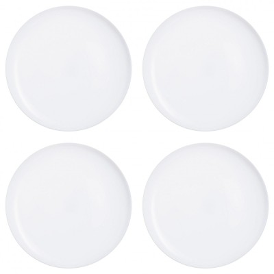 Set farfurii 4 piese, folosite pentru pizza, Opal, albe, diametru 32 cm foto