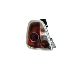 Stop spate lampa Fiat 500 (312), 03.2007-08.2015, Cabrio, partea Stanga, cu lampa ceata Spate, tip bec P21W+PY21W+R10W; rama argintie; fara soclu bec