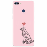 Husa silicon pentru Huawei Y9 2018, Love Dog