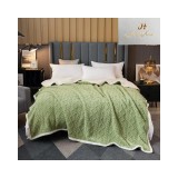 Cumpara ieftin Patura Cocolino cu Blanita pentru Pat Dublu, Verde - SIPRZ03