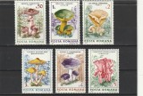 ROMANIA 1986 LP 1165 CIUPERCI SERIE MNH NESTAMPILATA