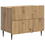 vidaXL Dulap de noapte cu sertar Stejar Artizanal 62 x 34,5 x 49,5 cm 894324