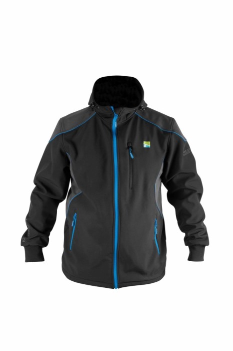 JACHETA PRESTON SOFT SHELL JACKET BLUE BLACK XL