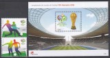 Portugalia 2006 - Cupa Mondială de Fotbal - Germania, Serie + Colita, MNH, Nestampilat