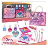Set de machiaj pentru fetite 12 piese cu gentuta Princess Makeup