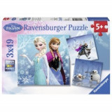 Puzzle frozen 3x49 piese, Ravensburger