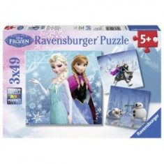 Puzzle frozen 3x49 piese