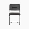 Scaun Retro Confortabil Piele Bivol/Catifea/Stofa RALU, Cadru Metalic, 50x51x87 cm, Maxim 130 kg