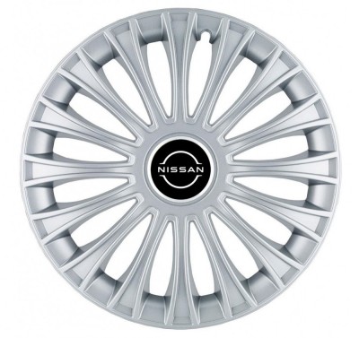 Set 4 capace roti pentru Nissan Nou, model Dino Gray, R15 foto