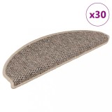 vidaXL Covorașe scări autoadezive, 30 buc. bej 65x21x4 cm aspect sisal