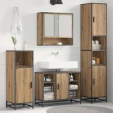 Cumpara ieftin Set de mobilier pentru baie 3 buc. Stejar Artizanal