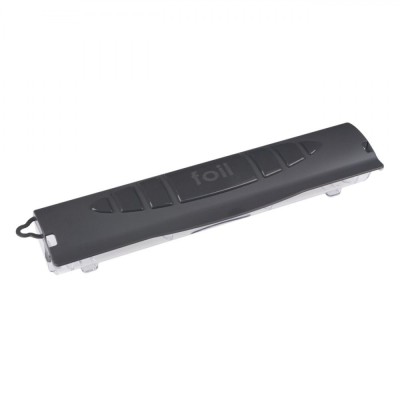 Suport Folie Aluminiu, Model Gri, Capac Transparent, Finisaj Dintat, Montare Pe Perete sau Dulap, Plastic, 32.5cm foto