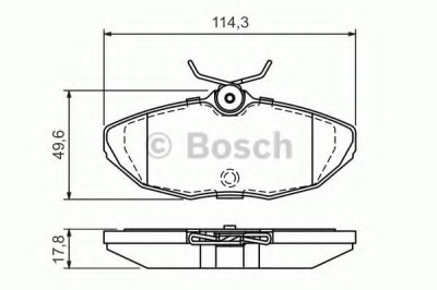 Set placute frana,frana disc JAGUAR S-TYPE (CCX) (1999 - 2009) BOSCH 0 986 424 702 foto