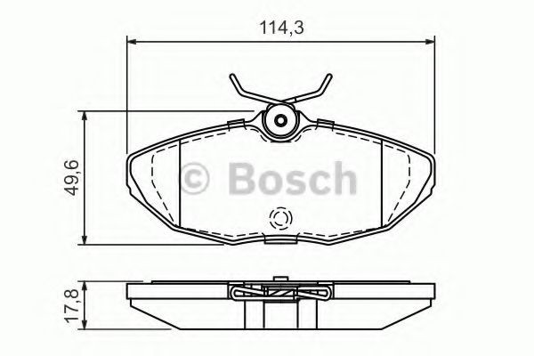 Set placute frana,frana disc JAGUAR S-TYPE (CCX) (1999 - 2009) BOSCH 0 986 424 702