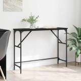 vidaXL Masă de consolă Stejar Negru 100 x 32 x 75 cm Lemn compozit 882207