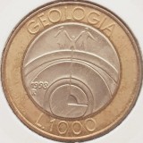 2654 San Marino 1000 Lire 1998 Man and science - Geology km 384