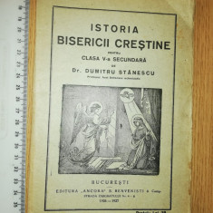 CARTE VECHE RELIGIE - ISTORIA BISERICII CRESTINE 1926 , MANUAL DUMITRU STANESCU